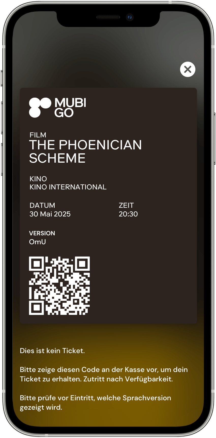 MUBI Go app screenshot