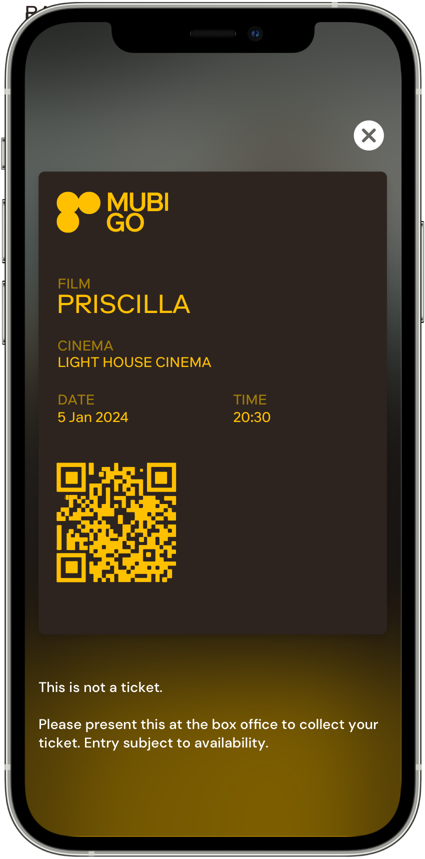 MUBI Go app screenshot
