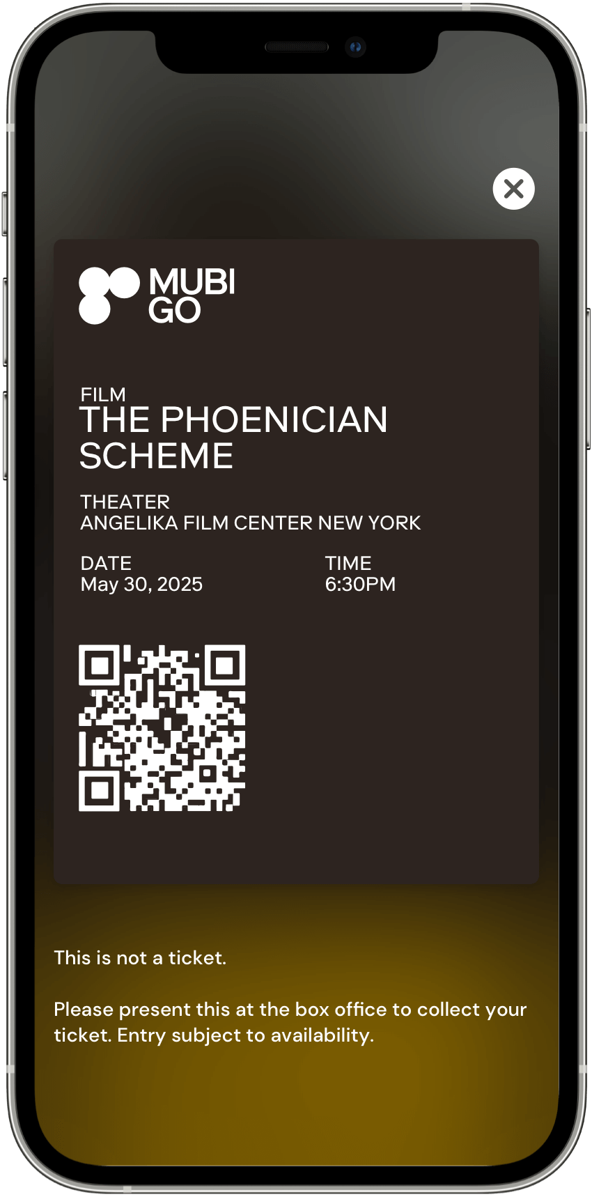 MUBI Go app screenshot